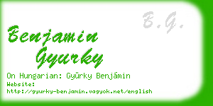 benjamin gyurky business card